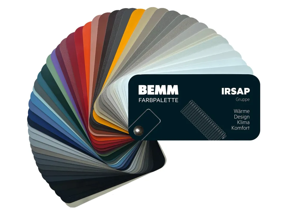 Neue Farbpalette des Unternehmens Bemm aus dem Jahr 2026.