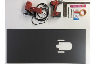 Werkzeug und Washletplatte