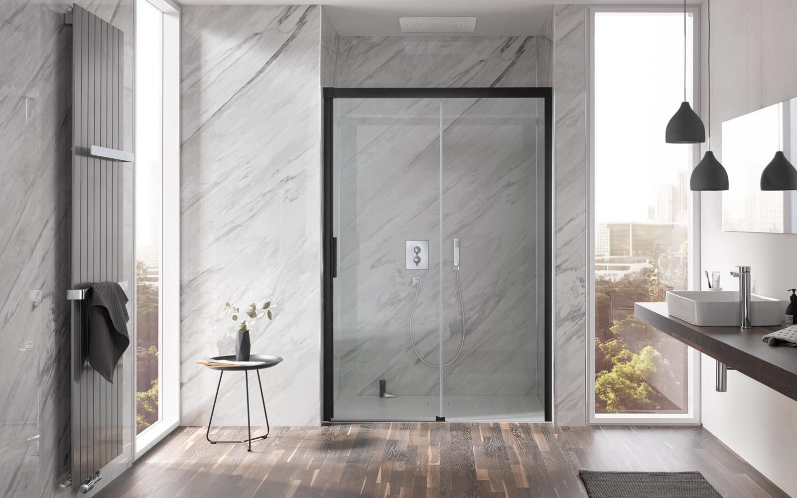 Duschkabine Atelier Plan von HSK in schwarz