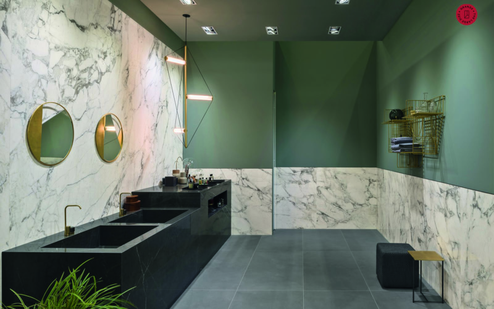 Badezimmer Grun Braun